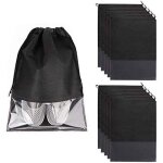 Sac � chaussures de voyage 10pcs avec fen�tre transparante sac de rangement anti - poussi�re imperm�able ...