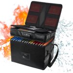 Sac � documents ignifuge avec serrure, bo�te � documents ignifuge, bo�te anti feu �tanche, bo�te ignifuge ...