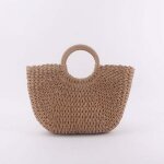Sac d'�t� en rotin pour femme, sac � main en paille, sac fourre - tout en rotin pour la plage, pochette ...