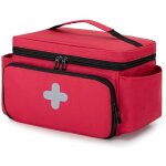 Sac familial de rangement pour medicament, organisateur de premiers secours pour trousses m�dicales d'urgence, ...