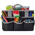 Sac fourre - tout en tissu oxford avec poches pliable pour outils de jardinage, artiste, cole, enseignant, ...