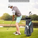Sac de golf pour chariot sac de golf l�ger avec 14 compartiments sur le dessus sac de rangement portable ...