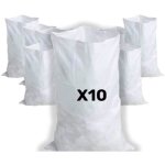 Sacs � gravats professionnels - 55 x 95 cm - r�sistance 55kg - polypropyl�ne tiss� - r�utilisables