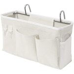 Sac de lit organisateur de lit avec crochets poche suspendue sac de rangement de lit mezzanine pour livre, ...
