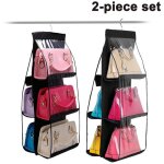 Sacs � main organiseur suspendue avec 6 compartiments dispositif pour les sacs � main � la conservation, ...