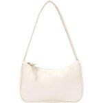 Sac � main r�tro � bandouli�re unique en cuir pu souple pour femmes (blanc)
