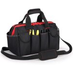 Sac � outils sacs � outils de 16 pouces avec bandouli�re r�glable large ouverture et �tanche sac de transport ...