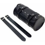 Sac � outils de moto en cuir pu, sac � outils de fourche arri�re, sacoche outils moto ronde, avec 2 sangles ...