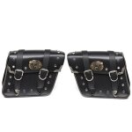 Sacs  outils de selle pochette gauche et droite sacoches de moto en cuir pu