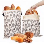 Sacs � pain r�utilisables en cire d'abeille, sacs de rangement en coton 43 cm x 33 cm (lot de 2)