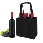 Sac porte - bouteille 6 compartiments avec poign�e, r�utilisable, dimensions 27 x 18 x 27 cm, pour vin ...