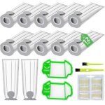 Sacs � poussi�re pour aspirateur vorwerk kobold vk7 (paquet de 12), 2 filtres � poussi�re, d�sodorisant, ...