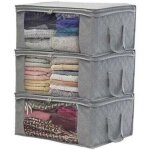 Sac de range boite de rangement vetement pliable vetement sous lit 3pcs 48 x 35 x 20 cm