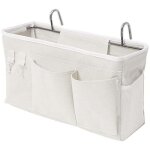 Sac de rangement blanc pour chevet avec crochet, sac à suspendre, sac de rangement pour lit superposé, ... Sac de rangement blanc pour chevet avec crochet, sac à suspendre, sac de rangement pour lit superposé, ...