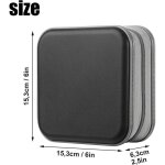 Sac de rangement pour cd dvd - pour la maison et la voiture - peut contenir 40 disques - noir