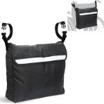Sac de rangement pour fauteuil roulant en tissu oxford impermable avec bandes rflchissantes - grand ...