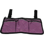 Sac de rangement multifonctionnel � suspensur le c�t� pour fauteuil roulant (polyester pong� violet)