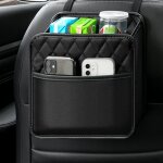 Sac de rangement pour sige arrire de voiture, sac de rangement en cuir pu pour voiture, convient  ...