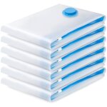 Sac de rangement sous vide 6pcs, sac sous vide vetement aspirateur, compression housse aspirable rangement ...