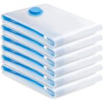 Sac de rangement sous vide 6pcs, sac sous vide vetement aspirateur, compression housse aspirable rangement ...