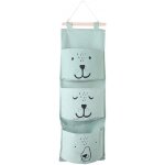Alovez - sac de rangement suspendu, organiseur mural, poche utilitaire, 3 tiroirs (vert)