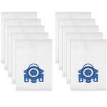 Sacs de rechange pour aspirateurs miele classic sries c2, c3, s2, s5, s8 et s400 (gn) - lot de 10 sacs ...