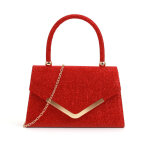 Sac de soir�e, sac bandouli�re ou pochette pour mariage, rouge