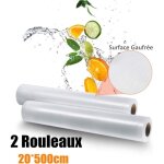 Sac sous vide alimentaire 2 rouleaux 20500cm pour tous les appareils de mise sous vide - Sac sous vide alimentaire 2 rouleaux 20500cm pour tous les appareils de mise sous vide -