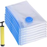 Sac sous vide vetement aspirateur, compression rangement vetement r�utilisable pour v�tements couettes ...