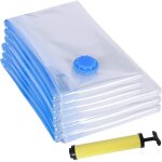 Sac sous vide vetement aspirateur, wktrsm 6 pi�ces (3pc 80 x 60cm, 3pc 100 x 80cm, + 1 pompe manuelle) ...