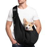 Sac de transport pour chiencharge maximale 7, 5 kgsac � bandouli�re r�glable mains librespour voyages ...