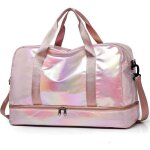 Sac de voyage grand avec compartiment � chaussures, 40l sac de sport femme imperm�able �l�gant, sac de ...