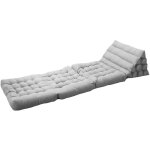 Sacasa - matelas de sol modulaire gris clair en polyur�thane - 1 place