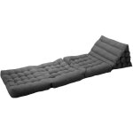 Sacasa - matelas de sol modulaire 1 place en polyur�thane gris fonc�
