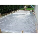 Sacherie de pantin - film polythylne btiment, largeur 3 m, paisseur 150 microns, longueur 54 m