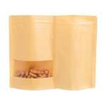Sachet kraft alimentaire, sachet craft, sachet kraft zip, emballage alimentaire, s'appliquent aux noix, ...