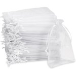 Sachet en organza, sachet cadeau en organza, sachet  bijoux, sachet de mariage, sachet de lavande (10 ...