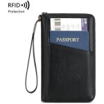 Sacoche multifonctionnelle rfid pour documents de voyage, format allong�, pouvant contenir des billets ...