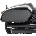 Sacoches rigides - craftride hb14 - compatible harley davidson low rider 2018 - 2025 - 25l - noir brillant ...