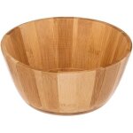 Saladier en bambou de 19 cm de diamtre - modle five bol  salades cologique et durable