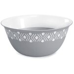 Saladier en plastique tosca gris, 19 cm, stefanpl