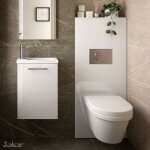 Salgar - habillage bâti support wc unit couleur blanc brillant Salgar - habillage bâti support wc unit couleur blanc brillant