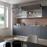Salice - ferrure de porte relevable double evolift - force : faible - longueur du bras : 600 mm - sens ...