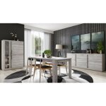 Salle  manger complte lisa light gris crus