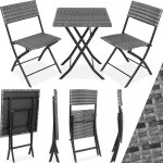 Salon de jardin pour 2 personnes r�sistant aux uv faible poids gris