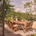 Berah getah - salon de jardin en teck huil� massif extensible 8 / 10 places