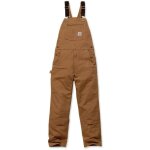 Carhartt - salopette homme coton duck brut 102776 - marron fonc - 44 - jambes standards