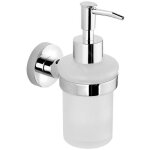 Samba - distributeur de savon avec support, verre mat / chrome sb119 - aqualine