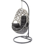Dcb garden - samoa - balancelle de jardin en rsine crue avec coussin
