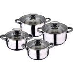 Batterie 8pc inox adapté à l'induction hita collection - chromé Batterie 8pc inox adapté à l'induction hita collection - chromé